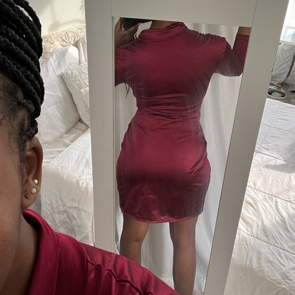 Silk Red Dress - Picture 6 of 8